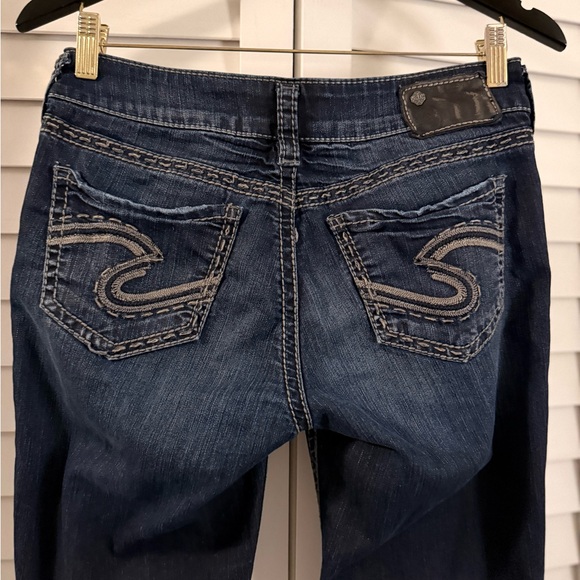 Silver Suki Baby Boot Jeans Dark Blue Size 29 - Picture 8 of 15